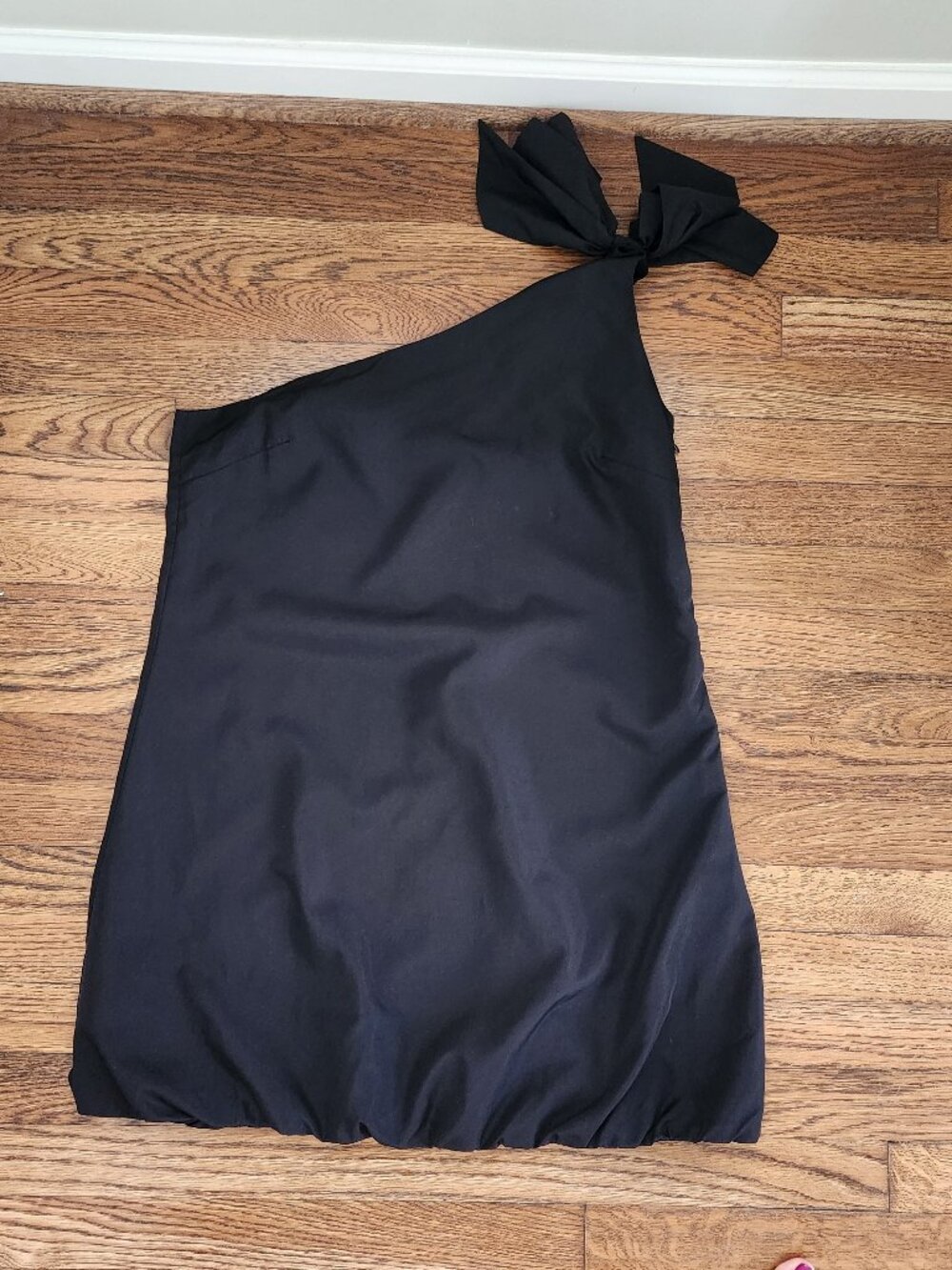 dELIA*s Black One Shoulder Bow Mini Dress Juniors Size 13 Y2K Party Cocktail